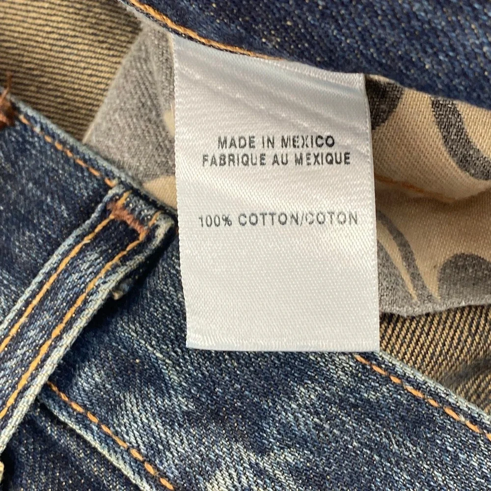 Lucky Brand 181 Relaxed Straight Mens Dark Wash Blue Jeans Denim Cotton 34x28